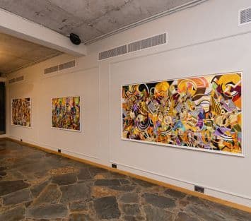 Installation view 1 of KWABENA YEBOAH - “THREADS OF LIFE I”